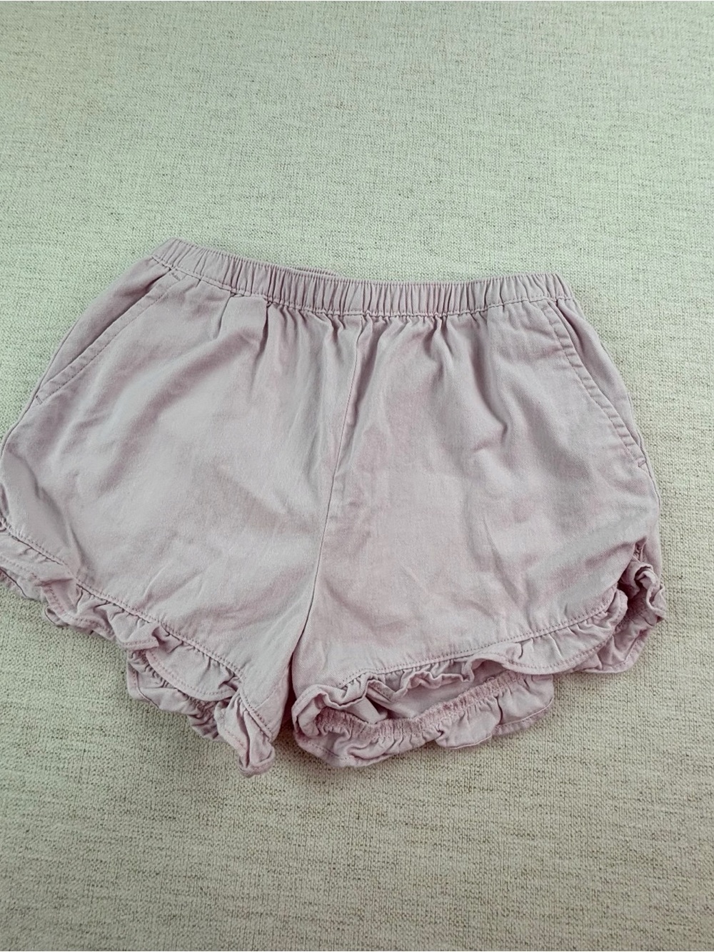 Crewcuts girl's Elastic Waist casual Shorts ruffle hem